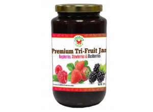 Premium Tri-Fruit Jam: Raspberry, Strawberry & Blackberry 500ml